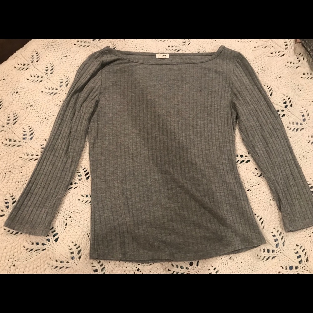 Garage ribbed 3/4 sleeve